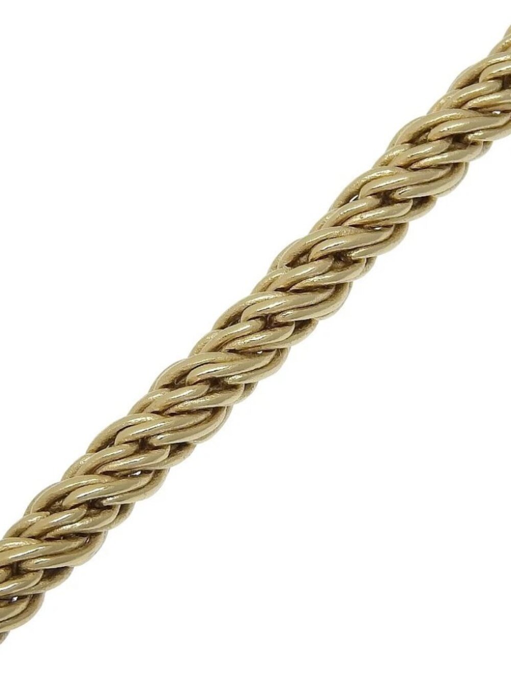 CHANEL Gripoa Necklace COCO Mark Plated Gold/Rhinestone 31g Women - Picture 4 of 6